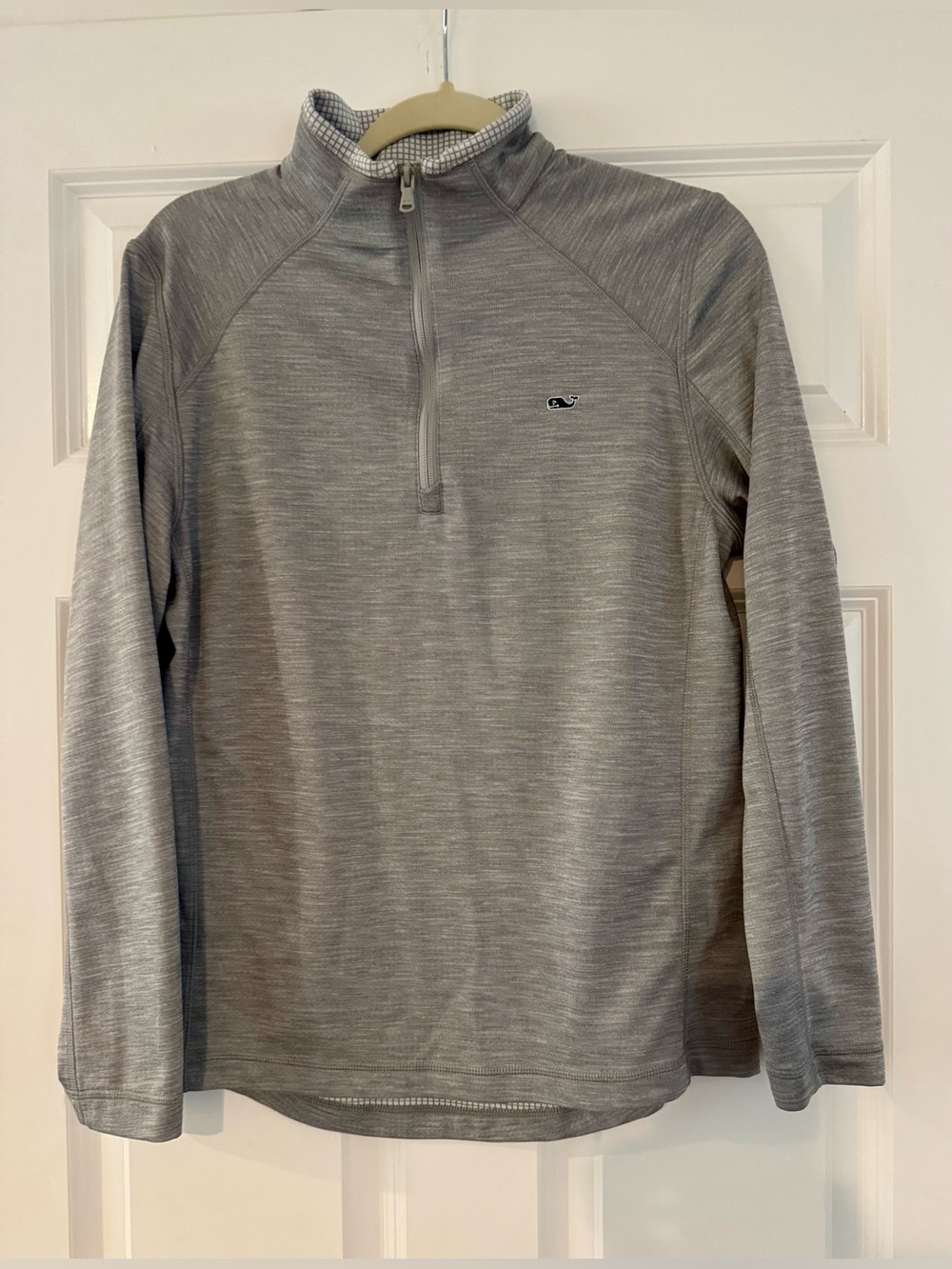 Vineyard Vines Heather Gray Quarter Zip Pullover